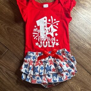 Patriotic Red and Blue Kids Matching Set
